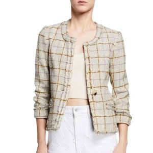 Isabel Marant Etoile Fringe Trim Tweed Jacket